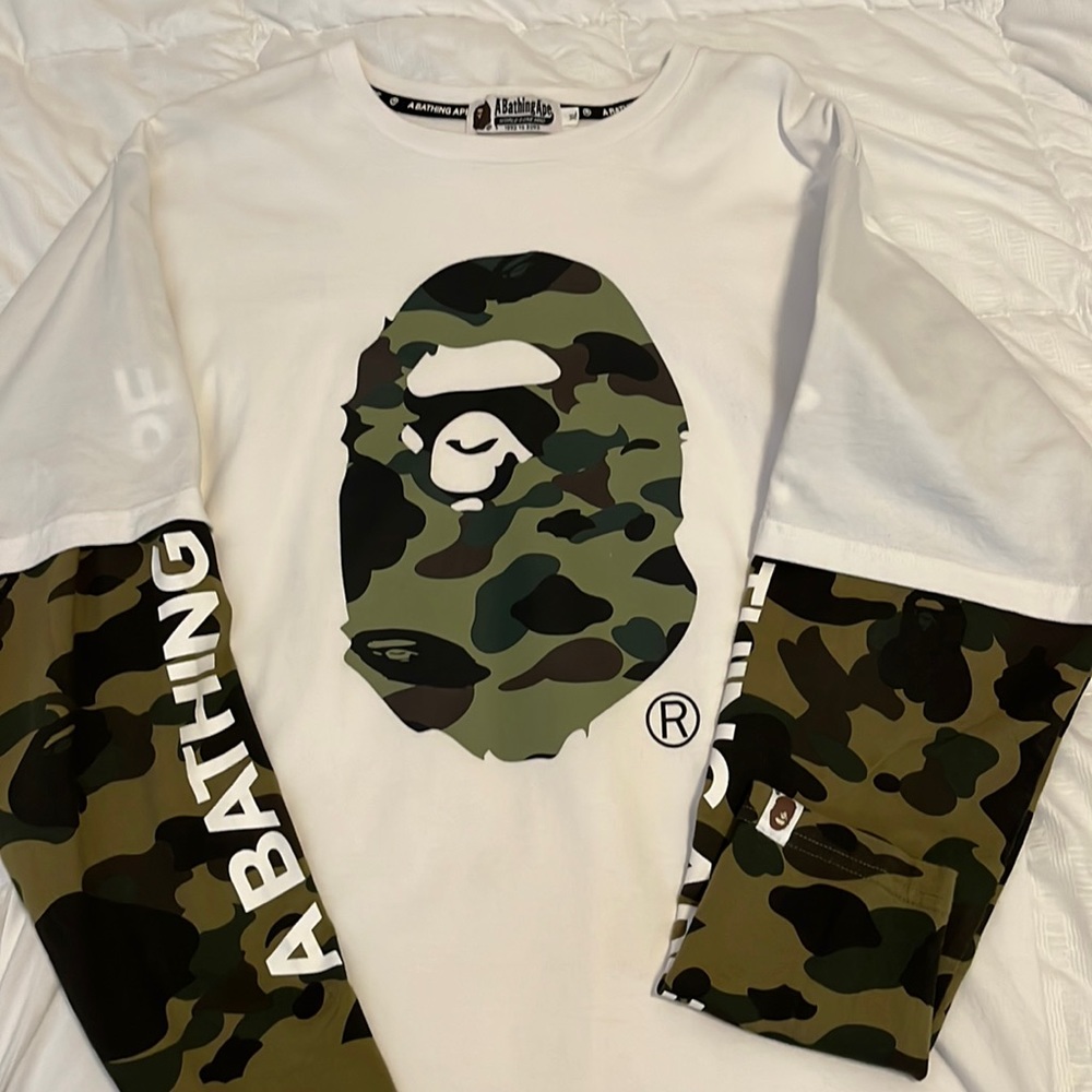 Bathing Ape long sleeve camo